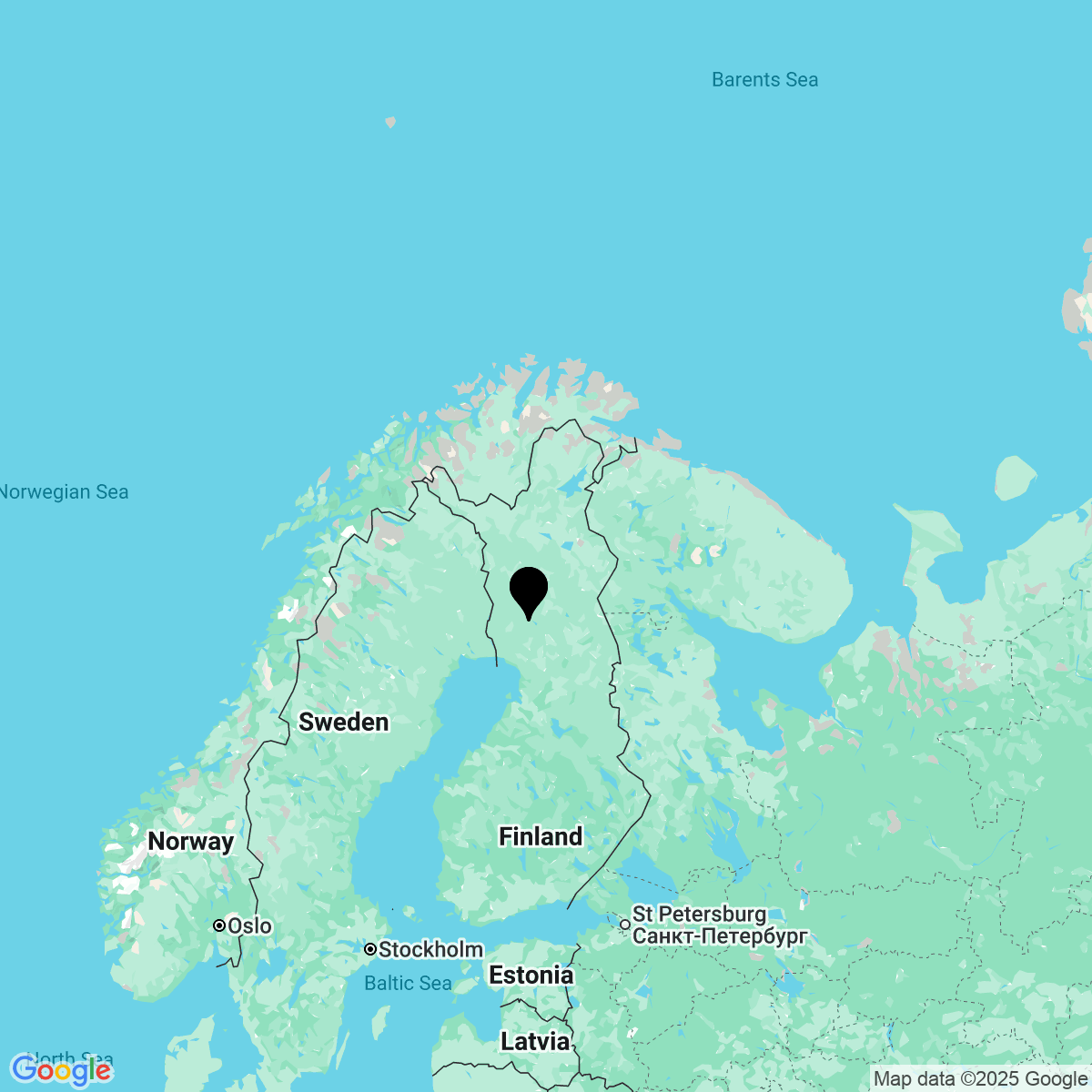 Carte du voyage Laponie 